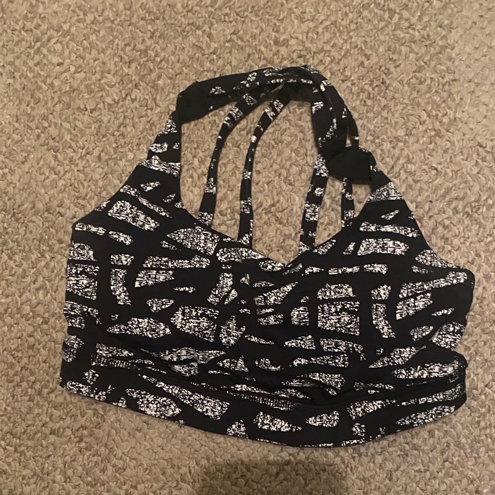 lululemon athletica Monochrome Patterned Sports Bra